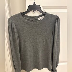 Michael Stars Charcoal Long Sleeve Top